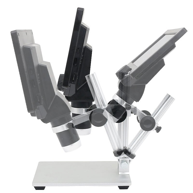 Microscopio Digital portátil 1200x, microscopio de vídeo Lcd de 7 ", 12mp para