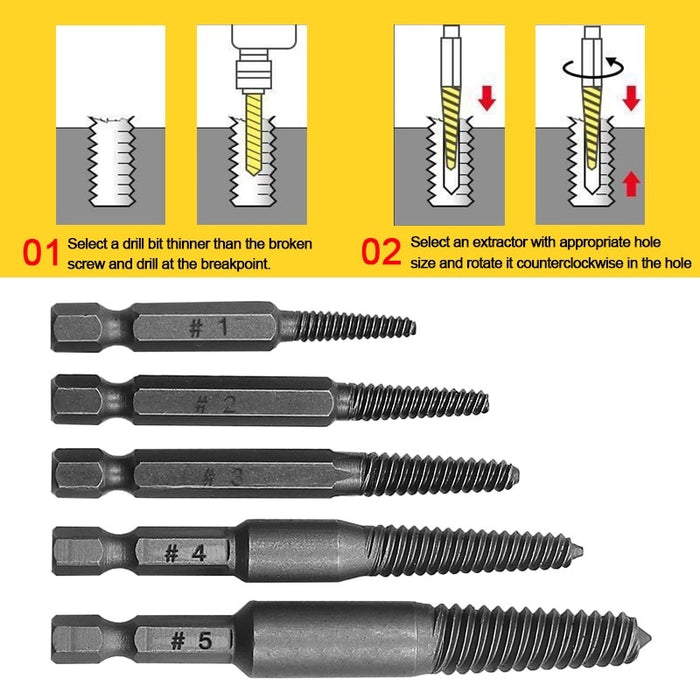 Damaged Screw Extractor Drill Bit | Extractors Set Damaged Screws -