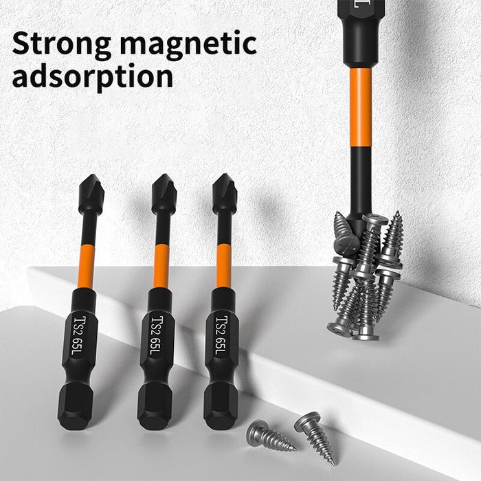 6pcs Cross Screwdriver Head Strong Magnetic Anti Slip High Hardness