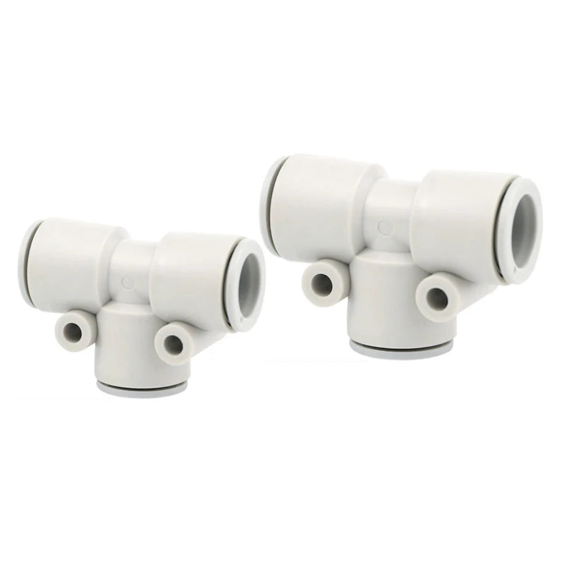 10PCS KQ2T Pneumatic Connector – Three-Way Equal Push-In Fitting (4–12mm)
