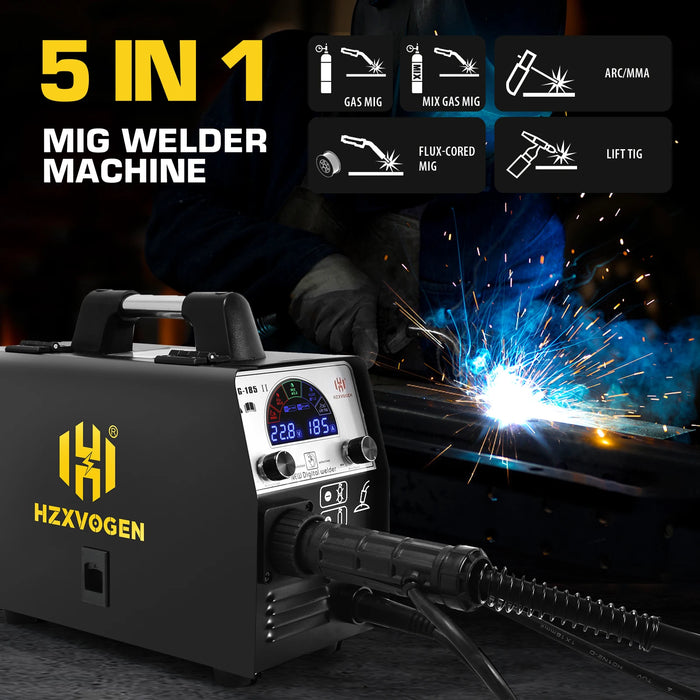 5 in 1 MIG Semi-Automatic Welding Machine MIG185II IGBT