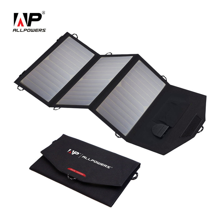 Allpowers 18V/21W Solar Charger Waterproof Foldable Solar Panel