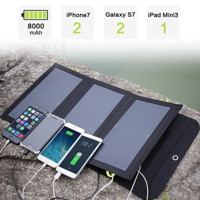 ALLPOWERS 2USB Ports 21W Solar Charger,Outdoor