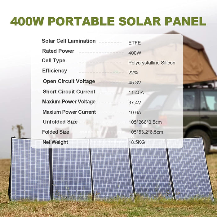 Allpowers Foldable Solar Panel 400w / 200w / 140w / 100w / 60w Solar