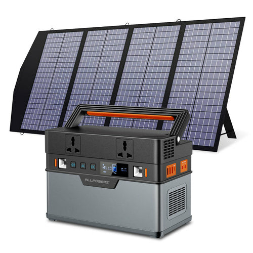 Central eléctrica portátil Allpowers 288wh 300w, 606wh 500w solar