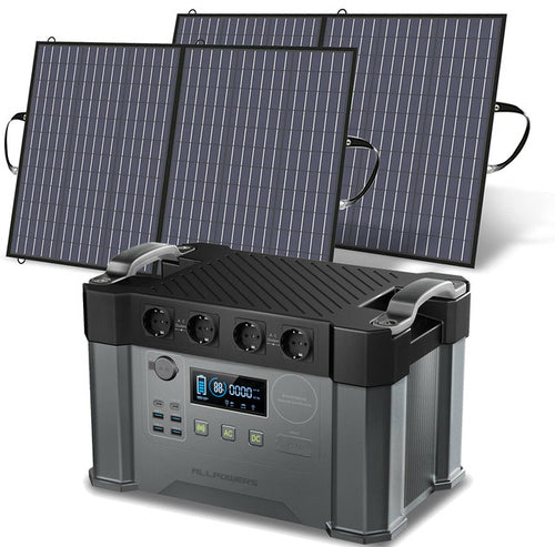 Allpowers 2000W Powerstation 1500wh Solar Battery Charger