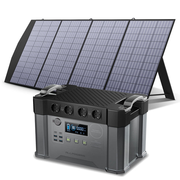 Allpowers 2000W Powerstation 1500wh Solar Battery Charger