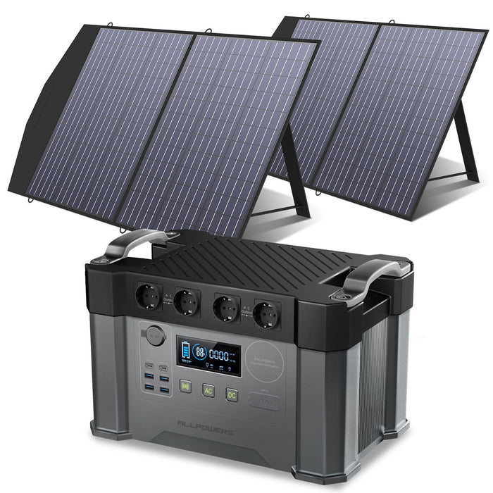 Allpowers Solar Generator Battery Charger, 110v/220v Pure Sine Wave Ac