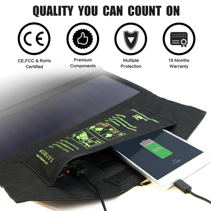 Allpowers Solar Panel 5V21W Portable Phone Charger