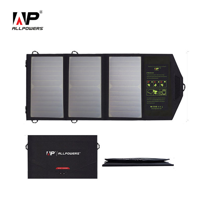 Cargador de teléfono portátil Allpowers Panel Solar 5V21W