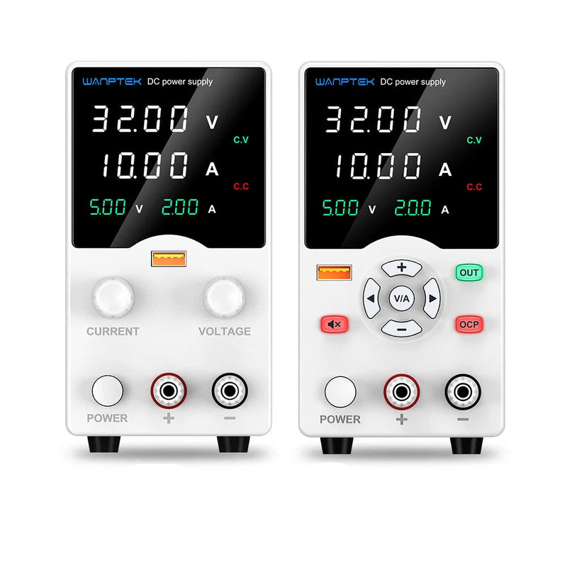 GA3010B Adjustable DC Bench Power Supply 32V 10A with USB Display – Digital Lab Voltage Regulator