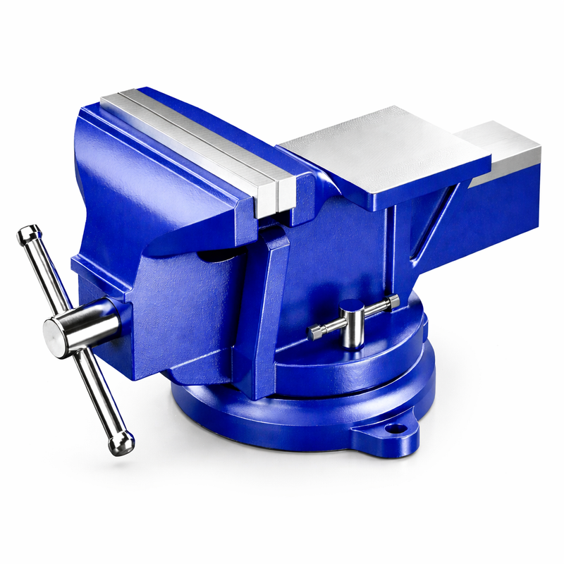 Heavy Duty Bench Vise 4" 5" 6" – 360° Swivel Base Cast Iron Vice