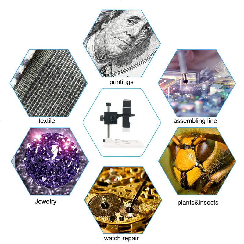 Microscopio electrónico inalámbrico 1000X WIFI Digital 
