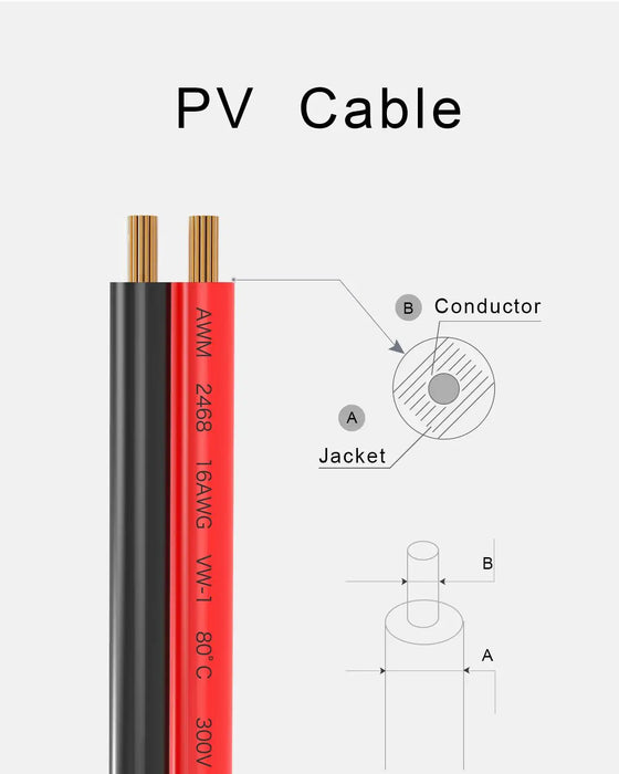 ALLPOWERS DC to Anderson Charging Wires 1.5M Charging Tools For Solar