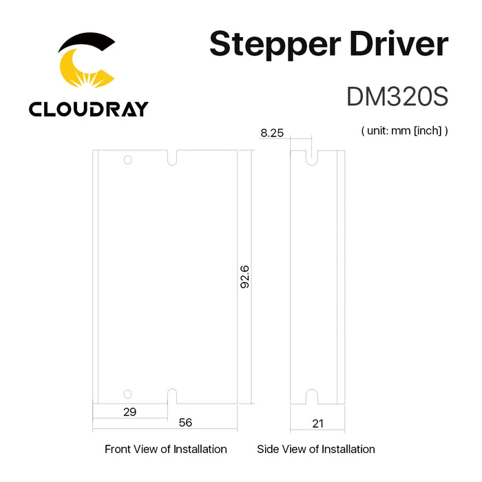 Nema 17 DM320S 2-Phase Stepper Motor Driver - 18-40V DC, 0.3-2.2A Output