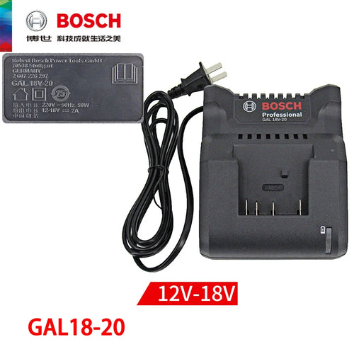 BOSCH 18V/12V Fast Charger – GAL 18V-20, GAL 1880 CV, GAL 1230 CV, and GAL 12V-40