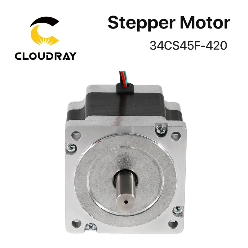 Motor paso a paso Nema 34 bifásico 4,5 Nm 4,2 A (34CS45F-420) paso a paso de 4 conductores 