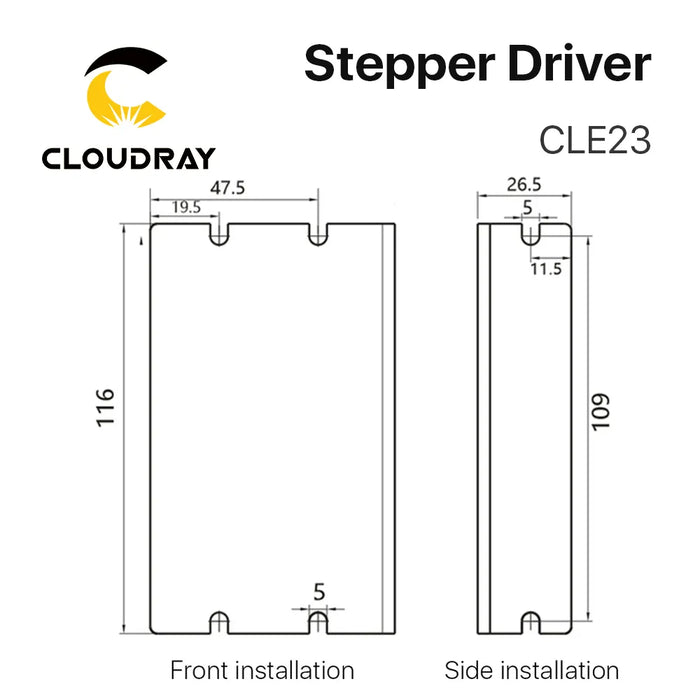 Cloudray Nema 23 Stepper Motor with Encoder – 3.0N.m, Closed Loop Stepper