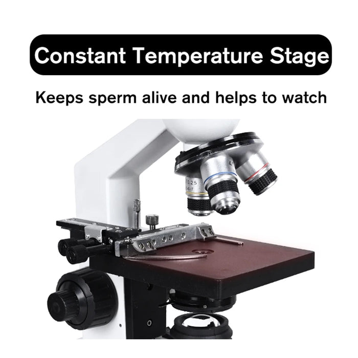 2000X Professional Biological Microscope – TV-Type Coaxial Fine-Tuning with 5MP Electronic Eyepiece &amp; 7-Inch, 9-inch LCD Display