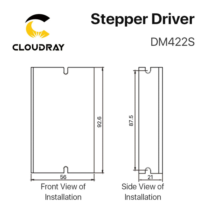 Nema 17 2-Phase Stepper Motor Driver DM422S - 18-48V DC Output