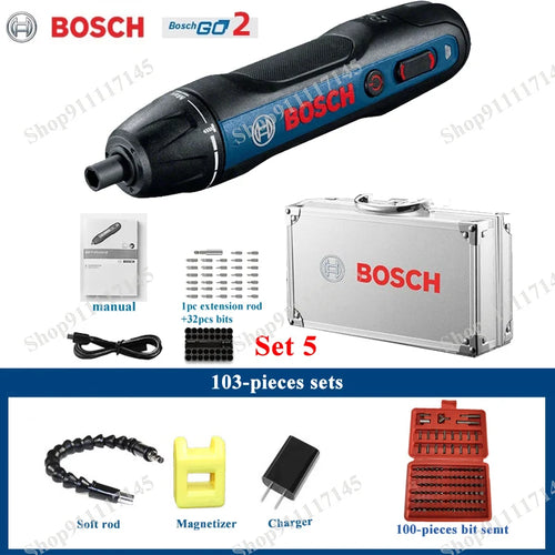 Bosch Go2 Electric Cordless Screwdriver Set 3.6V