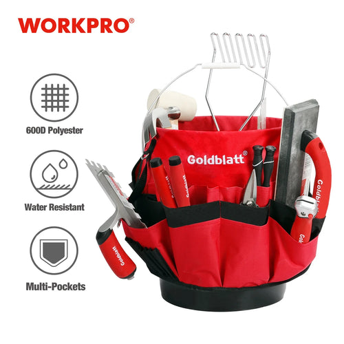 WORKPRO 5 Gallon Bucket Tool Organizer Bucket Boss Tool Bag with 51