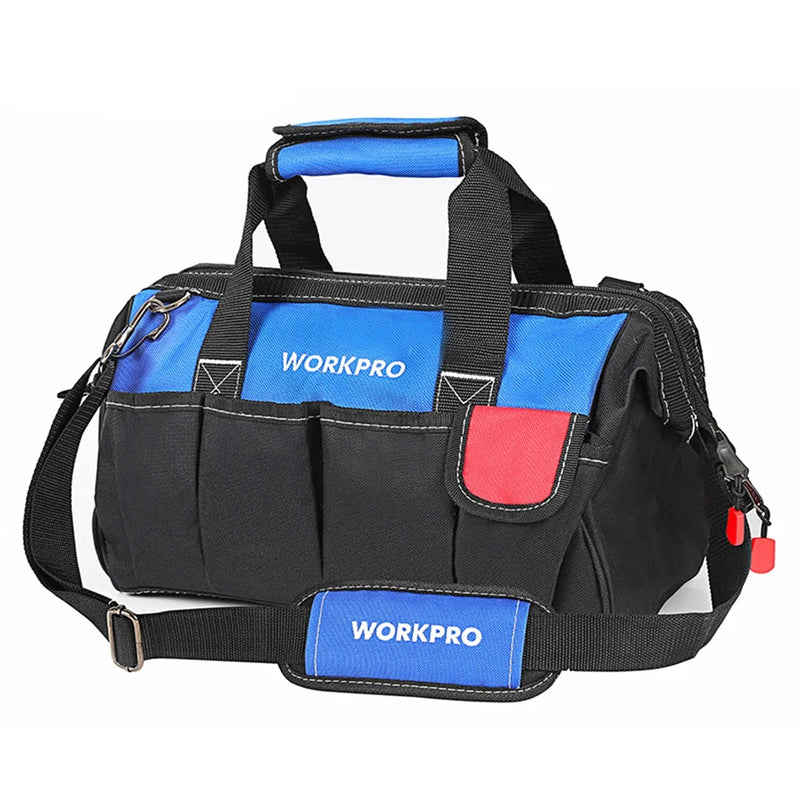 WORKPRO 14 x 7.5 x 9.75 Inch Tool Bag with Waterproof Base