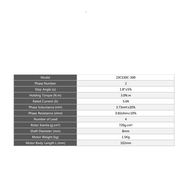 Motor paso a paso Cloudray Nema23 de 57 mm, motor paso a paso de 2 fases 300 N cm 5 A 