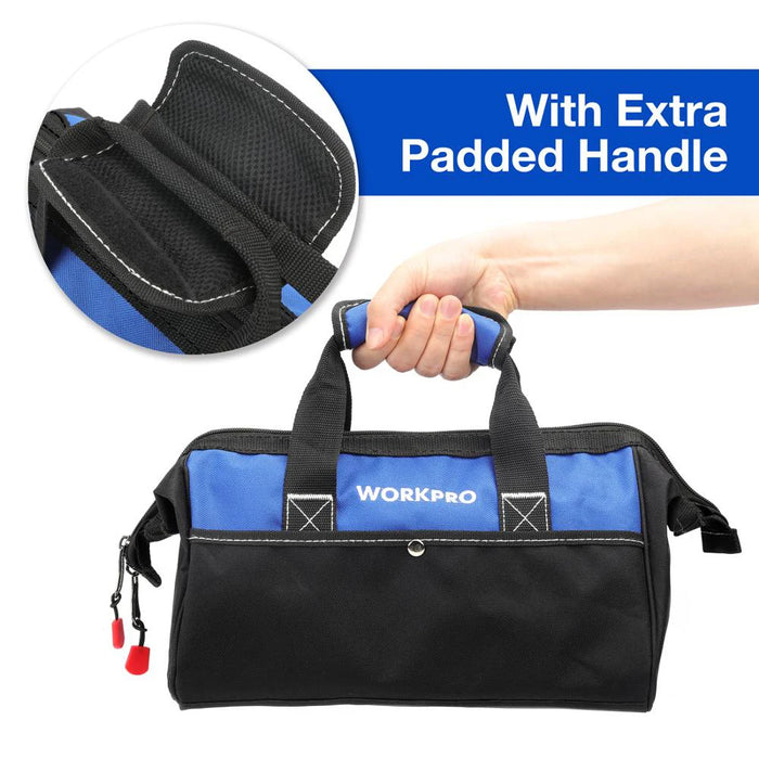 WORKPRO Werkzeug-Handtasche, Elektriker-Tasche, Werkzeug-Organizer, wasserdichtes Werkzeug