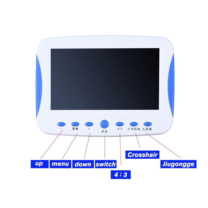 Microscopio versión TV LCD de 7 pulgadas zoom 2000X Digital HD Coaxial 