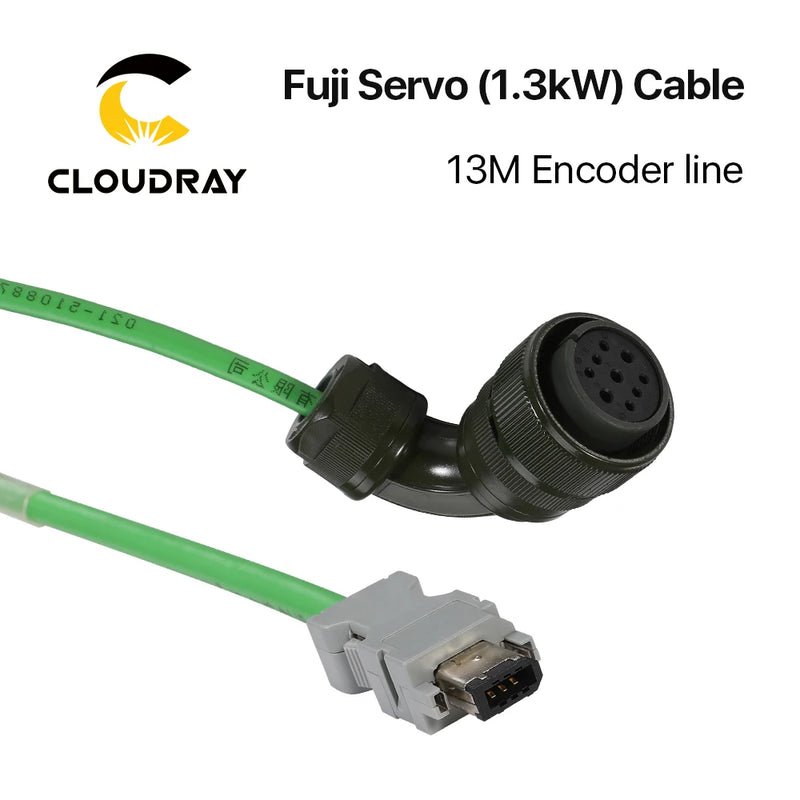 Cable de servomotor Cloudray Fuji 1.3KW 13M línea de codificador + línea de alimentación para 