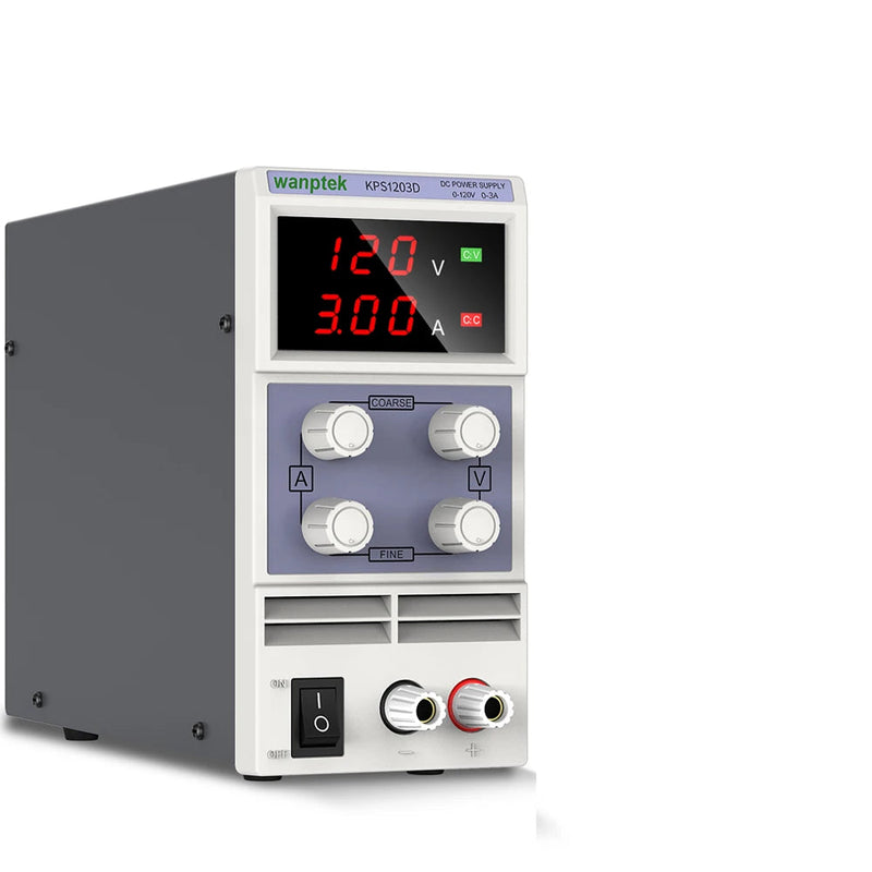 KPS1203D Regulated DC Power Supply 0–5A | Laboratory Variable Bench Power Supply with Dual Display