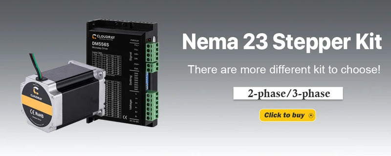 Cloudray NEMA 23 Stepper Motor Kit 3.0N.m 5.0A DM556S CNC
