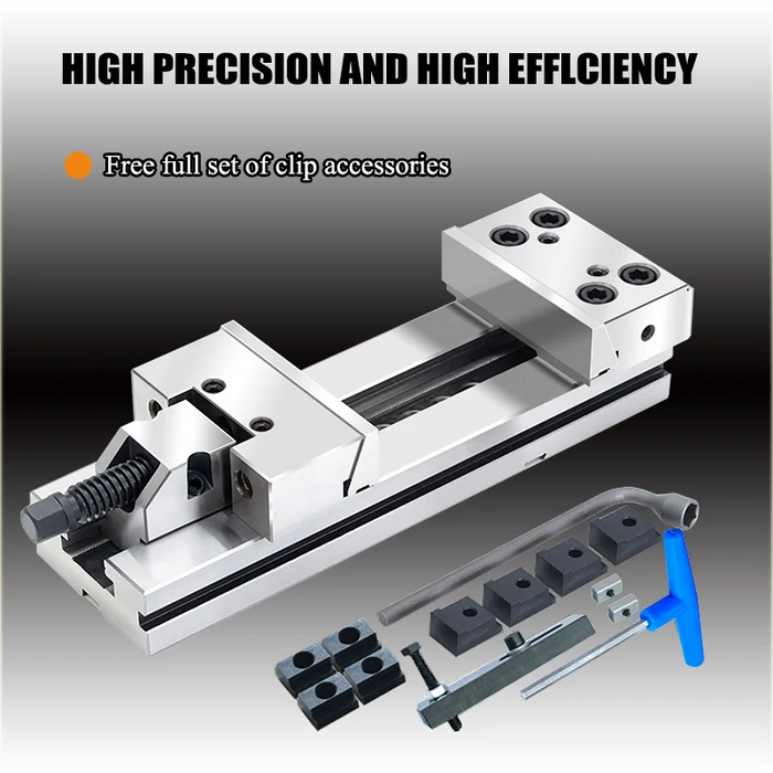 GT Precision Flat-Nose CNC Milling Vise, Models GT150B, GT175B, GT175A - 6 to 7 Inch Jaw