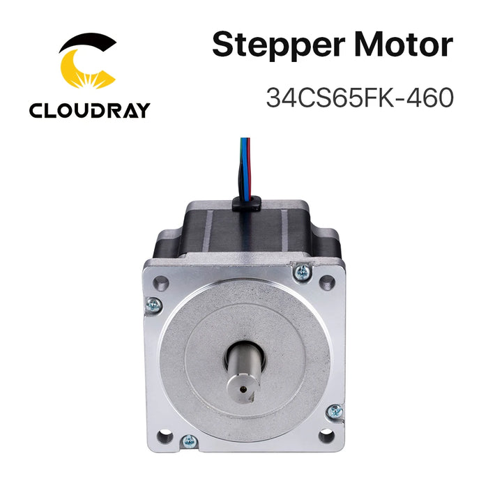 Nema 34 Stepper Motor - 98mm, 6.5N.m, 4.6A, Key and Tap Shaft