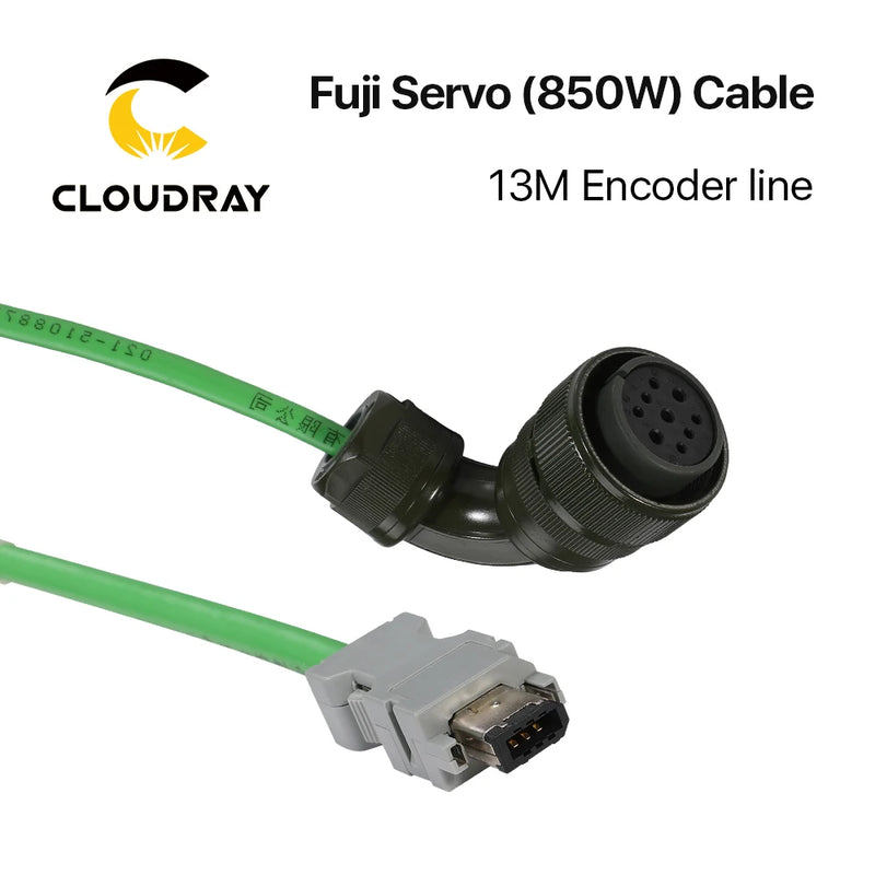 Cable de servomotor Cloudray Fuji 850W 13M línea de codificador + línea de alimentación para 