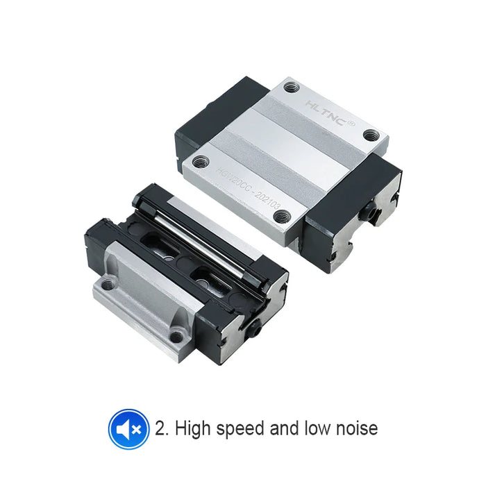 4 Pcs HGH20CA and HGW20CC Linear Guide Blocks, Steel Cage and Normal Versions