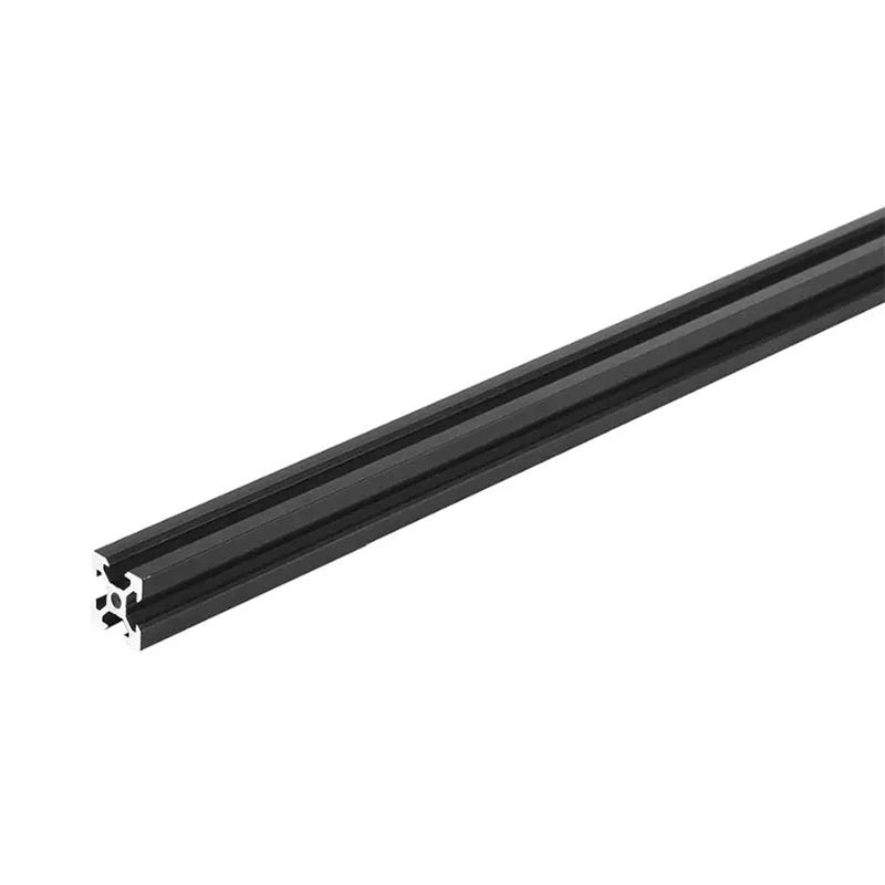 Perfil de aluminio con ranura en V negro 2020 