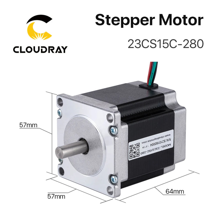 Nema 23 Stepper Motor - 64mm, 0.15N.m, 2.8A, 2-Phase, 4-Lead