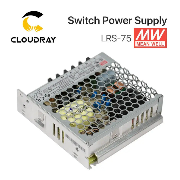 Meanwell LRS-75 Switching Power Supply – 12V 6A / 24V 3.2A, 75W