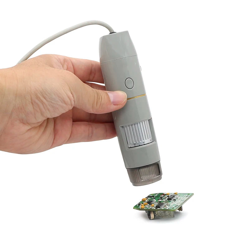 Microscopio USB de luz polarizada 500X portátil, vídeo Digital de 5.0MP 