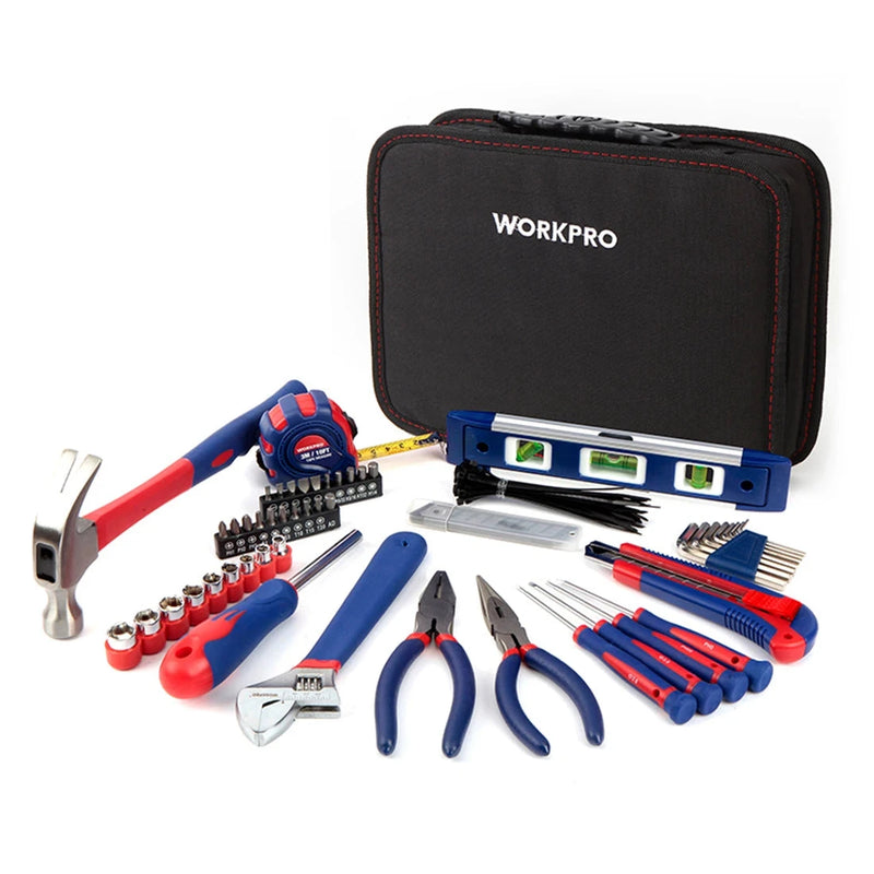 WORKPRO 100PCS Household Tool Set – Mechanic Tool Kit with Pliers