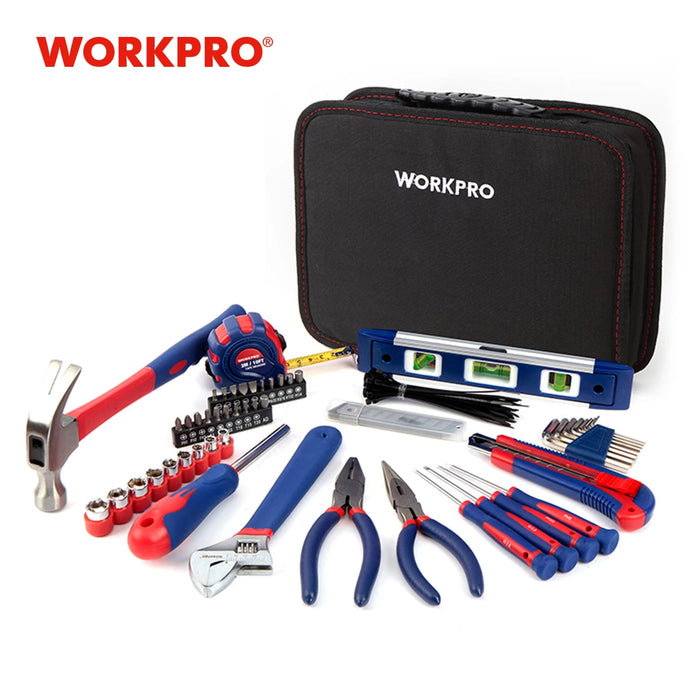 WORKPRO 100PCS Household Tool Set Kitchen Mechanic Tool Kit Pliers