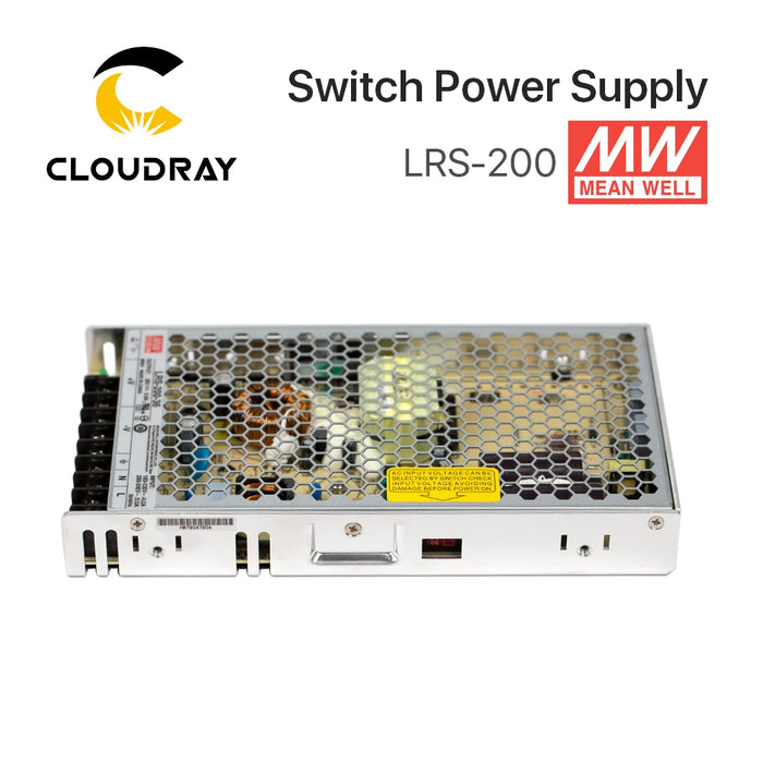 Meanwell LRS-200 Switching Power Supply – 12V, 24V, 36V, 48V, 200W