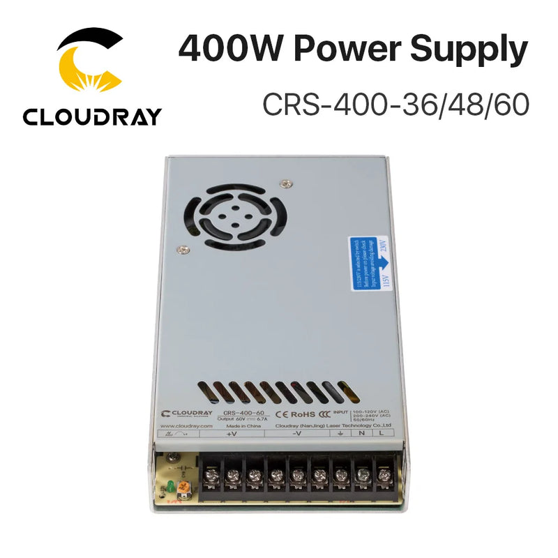Fuente de alimentación conmutada Cloudray CRS-400 36V 48V 60V 400W 11A Conmutación 