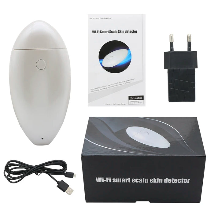 3MP Wireless Digital WIFI Microscope Smart Hair Scalp/Skin Detector