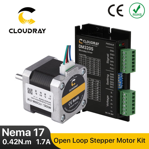 Cloudray Nema 17 Schrittmotortreiber-Kit, offener Regelkreis, 0,42 Nm, 1,7 A 