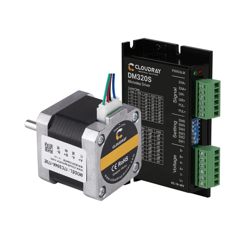 Kit de controlador de motor paso a paso Cloudray Nema 17, bucle abierto 0,42 Nm 1,7 A 