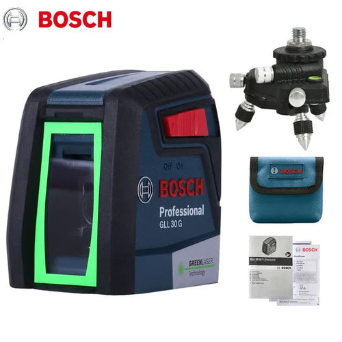 Bosch GLL30G Laser Level with High-Precision Green Light