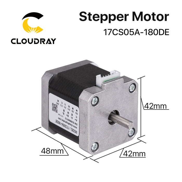 Nema17 Schrittmotor 48 mm 2 Phasen 52 Ncm 1,8 A Doppelwellen-Schrittmotor 